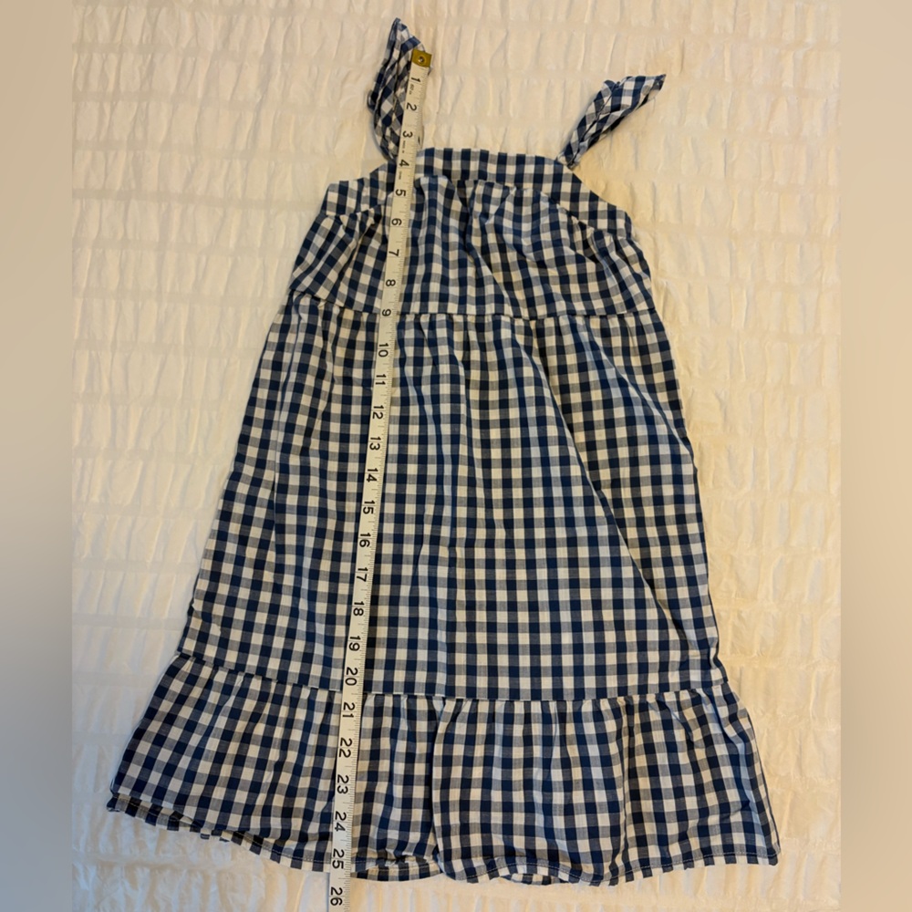 Navy & White Gingham Dress